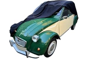 Star Cover Compatible avec Une bâche d'extérieur pour Citroen 2CV Housse Noir