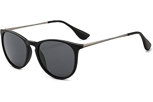 SUNGAIT Occhiali da sole vintage con forma arrotondata per uomo e donna stile classico e retrò