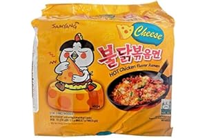 SPICEHUB Samyang Hot Chicken Buldak Ramen - Sabor a queso de fideos (paquete de 10)