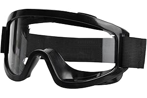 GUDALEA Moto Lunettes Motocross, Lunettes de Ski Snowboard, Coupe-Vent Anti-Sable Anti-Poussière, Unisexe Lunettes de Protection Sportives, Lunettes-masque de Sécurité pour Chantier, Laboratoire, Atelier