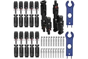 HOVIN Connettori Pannello Fotovoltaico,Connettori a Y del Pannello Solare,Connettori Pannelli Solari