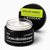 Lehman Men's Anti-Aging Anti-Wrinkle Face Moisturizer 72h 50ml | Ultra-Moisturizing Face with Hyaluronic Acid Peptides and He