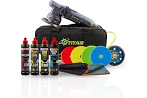 PFLEGEN UND POLIEREN Lucidatrice orbitale TDA09 in set di lusso | 4 x Menzerna lucidatrice | 4 x spugne per lucidatura