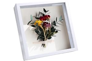 BLLREMIPSUR 3D Shadow Box, Deep Picture Frame Display Box for Wall and Tabletop Wooden Photo Frame for Flower Medal Memorabilia Tickets Gifts Crafts