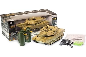 s-idee® Battle Panzer 99803 1:28 avec système de combat infrarouge intégré 2,4 GHz RC R/C