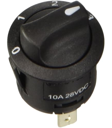 Drehgeber, 4 Positionen 3 Stufen Lüfterwahlschalter, Drehwahlschalter, 13 A, 120 V–250 V Drehgeber, 4 Positionen 3 Stufen Lüfterwahlschalter, Drehwahlschalter, 13 A, 120 V–250 V