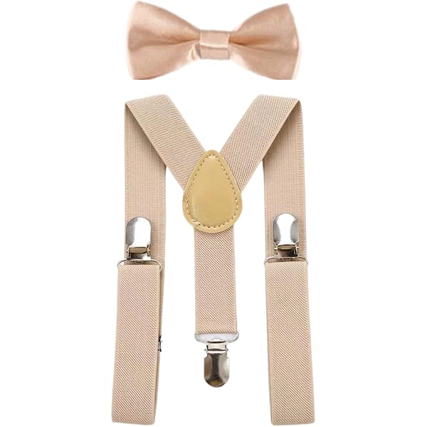Set Bretelles Et Nœud Papillon Homme - Clip Sur Y Forme - Réglable 130-180cm - Accessoire Costume Élégant
