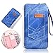 Price comparison product image Women's Phone Bag, Bonice PU Leather Mobile Phone Case Purse Pouch Cell Phone Bag with Wrist Strap for HTC U11+/U11 Life/One X10/U Ultra/10 evo/Desire 650/Desire 10 Pro/Desire 10 Compact/Desire 10 Lifestyle/One A9s/Desire 728 Ultra/U Play/Desire 628/Desire 830/One S9/One M9/One M8/Desire 530 - Blue