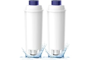 Oleic Filtro per l'Acqua per Macchine da Caffè Delonghi Magnifica s, Filtro Delonghi Macchina Caffè Dinamica Comprese le Versioni della Serie ECAM, ESAM, ETAM DLSC002(2 Pezzi)