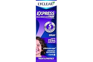 Lyclear Express Treat & Protect Spray - Kills Head Lice & Eggs – Effective in Just 5 minutes on Head Lice & Helps Protect for up-to 72 hours* – 100ml Spray Format