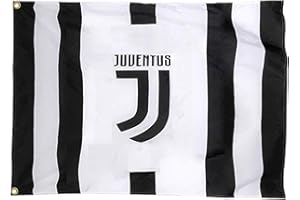 Official FC Juventus (Serie A) Giant Flag (100% Polyester & 150cm x 90cm)