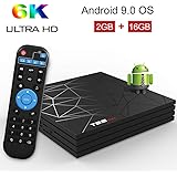 Android 9.0 TV BOX, T95 MAX Smart BOX 2GB RAM 16GB ROM Allwinner H6 Quad-Core Cortex-A53 CPU Mali-T720MP2 GPU 6K 4K H.265 Resolution 100M LAN Enternet 2.4GHz WiFi USB 3.0 Video Player