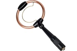 HYS Antena SMA-F Walkie Talkie, dwupasmowa, 144/430 MHz, VHF/UHF, antena pierścieniowa kompatybilna z Kenwood TK-360 TK-370 TK-370G Baofeng UV-5R BF-888S HYT 2-drożne radio