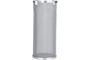 AUNMAS Colador Hopper Spider, colador de filtro de lúpulo de acero inoxidable de 300 micrones para tetera de elaboración de cerveza casera, filtro de tetera de cerveza y té de lúpulo casero(15 * 35cm)
