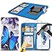 Produktbild ( Blue Buterfly 71 x 145mm ) PRINTED DESIGN Handytasche fŸr Cubot Magic HŸlle HandyhŸlle pouch Gute QualitŠt DŸnnEffect Federklammer Clip on Adjustable Book + TEMPERED GLASS SCREEN PROTECTOR by i-Tronixs
