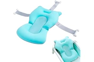 MEGYAD Asiento de bañera para bebé con cinturón de seguridad, asiento de bañera para bebés de 0 a 18 meses