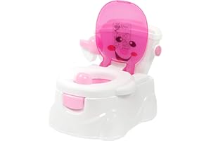 KINHALL Töpfchen-Trainingssitz Kleinkind-Toilettensitz Baby-Trainingstoilette Töpfchen-Urinal-Trainerstuhl für Kinder Kleinkinder PP (Rosa)