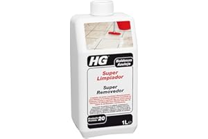 HG Limpiador Extra Fuerte Baldosas, Quitamanchas para Suelos de Cocina, Elimina la Grasa Acumulada y Restaura la Piedra Natural - 1L