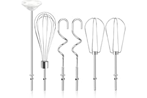 HINGTAI Handmixer-Aufsätze, Werkzeugbedarf, Mixer-Zubehör, Küchenzubehör und Aufsätze, Handmixer-Zubehör aus Edelstahl, Werkzeug geeignet zum Schlagen von Eiweiß, Eigelb und Butter