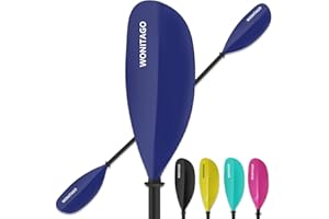 XUXIAKE Kayak Paddles Double Paddle with Carbon Fibre Shaft and Nylon Blade, Adjustable 230-250 cm Double Paddles for Kayak, Canoe, Boat, Black/Green/Orange/Pink