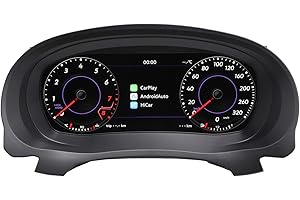 ASVEGE Digital Tachimetro Instrument Cluster per VW Golf 6 2010 2011 2012,per Golf MK6 2009 2012 2013 2014 Digital Cluster Instrument Tachimetro Auto Replacement Panel Gauges Dash