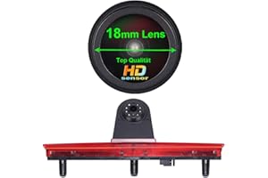 NAVINIO 1280X720 Pixels 1000TV Lines Tercera luz de Freno de la cámara de visión Trasera Cámara de Marcha Atrás para VW T5 Bus Transporter Multivan Caravelle Business Third 3rd Stop Light 2003-2015 Bj