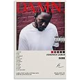 KrAtoz Rapper Kendrick Poster Damn Poster Lamar Decorative Painting Canvas Wall Posters And Art Picture Print Modern Family Bedroom Decor Posters 12x18inch(30x45cm)