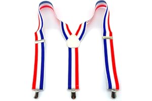 Bretelles Supporter France | Bleu • Blanc • Rouge | Equipe de France | Champion du Monde | Football | Rugby | Accessoire France | OriginalCup®