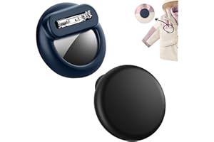 Seltureone 2 Pack Kids Hidden GPS Case Compatible with AirTag, Silicone Case with Invisible Pin Suitable for Children, Elderly and Pets, Hidden Inside Clothings or Backpack - Black/Dark Blue