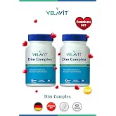 Velavit Dim Complex, Kalsiyum D-Glukarat ve S&uuml;lforan, 100 mg Diindolilmetan, Bioperine, 30 Tablet, 2'li Avantaj Paket