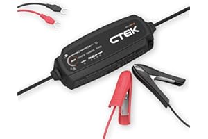 CTEK NXT 5 Smart Battery Charger 12V, Lead Acid and Lithium Compatible, Robust 5A Charger, Reconditioning Mode, AGM Optimisation, Temperature Compensation, Easy-to-Use Battery Maintainer
