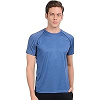 AWG ALL WEATHER GEAR Men's Stylish Polyester Sports Round Neck T-Shirt