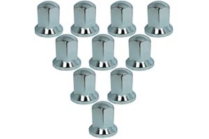 PGONA Promolink - Tappi per dadi ruota per camion, 32 mm, cromati, per camion, 33 mm