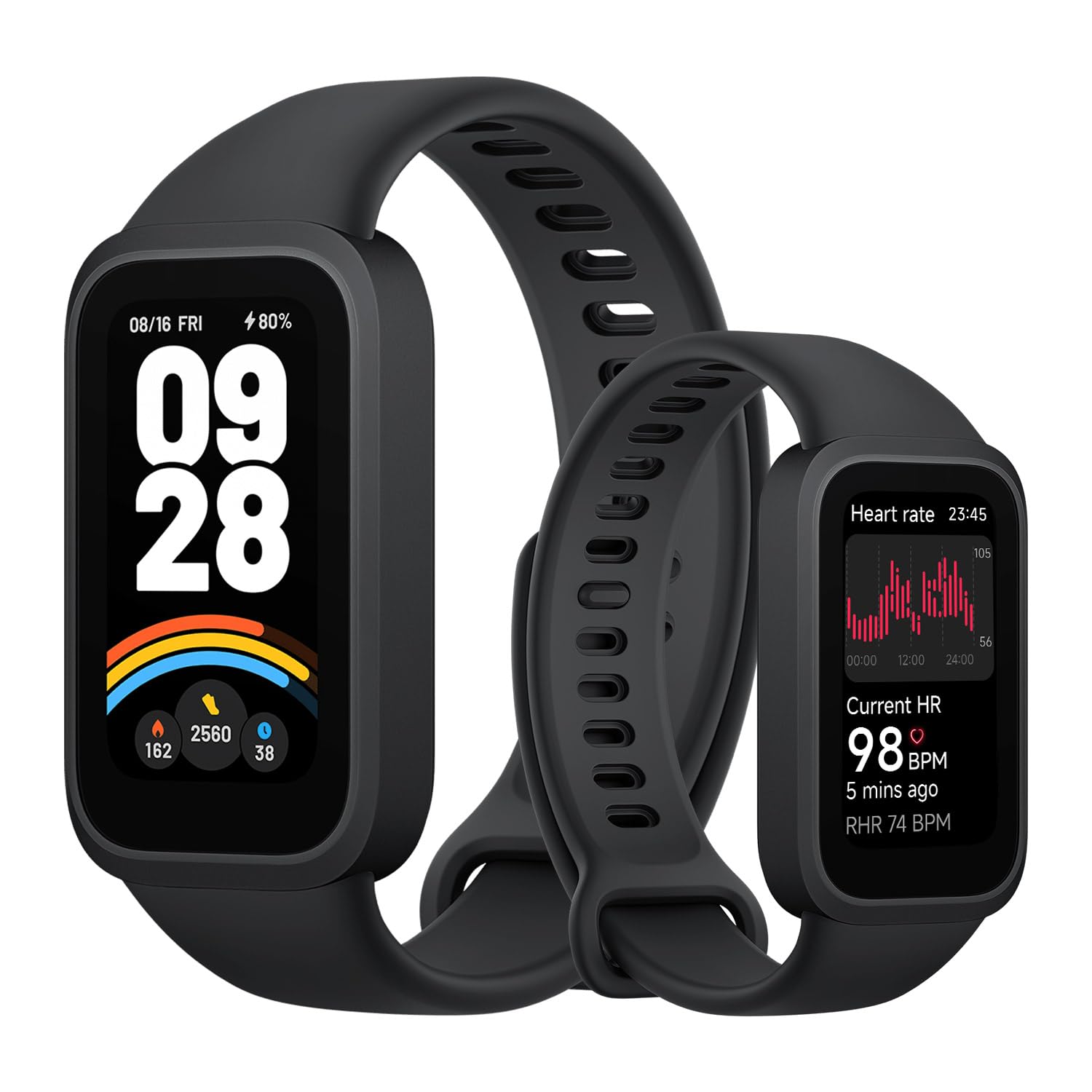 XIAOMI Smart Band 9 Active, Schermo TFT 1.47", Monitoraggio Salute: SpO2, Frequenza Cardiaca, Sonno e Stress, 50 modalità sportive, Resistenza Acqua 5 ATM, Durata Batteria 18 giorni, Nero