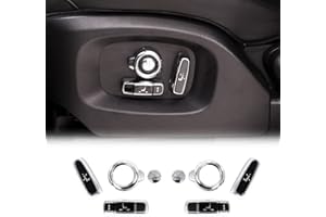 YIWANG ABS 8 pezzi cromato regolazione sedile pulsante copertura accessori per Discovery Sport EVOQUE Vogue Velar Discovery 5, XE/XF F-Pace