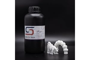 Siraya Tech Fast Stampante 3D Resistente ai Graffi Simile All'ABS liquida Resina fotopolimerica standard ad Alta Precisione Non Fragile a Polimerizzazione UV per LCD DLP (Mecha Bianco, 1kg)