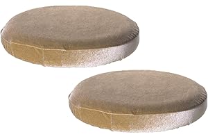 Hahhhha Paquete de 2 fundas redondas para taburete de bar fundas elásticas para sillas de bar de cojín lavables para taburetes, protector de asiento de silla elástica para oficina sala de estar, Caqui