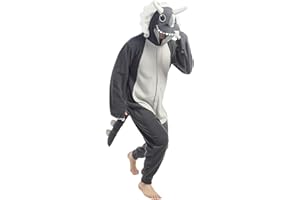 dressfan Tier Triceratops Drache Kostüm Drache Jumpsuits Drache Weihnachten Pyjamas Cosplay Kostüm Halloween Schlafanzug für Unisex Erwachsene Jugendliche Kinder