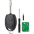 433Mhz 4D 60 Chip Remote Key Fob for Ford Fiesta Key Fob Ford Focus Mondeo Ford Transit Connect K2 KA Remote Key with FO21 Blade