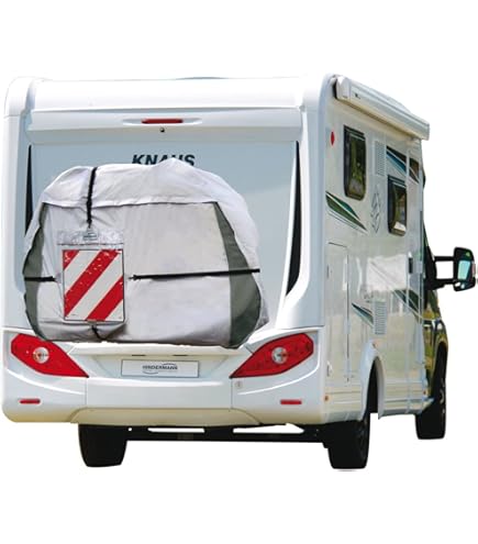 Fietshoes achter op de camper - caravan Fietshoes achter op de camper - caravan