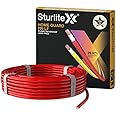 Sturlite Home Guard FR-LF 45 Meter Wire, (1.5 Sq.mm) PVC Insulated Pure Copper Wire| Multi-Strand, Fire Retardant and Anti Rodent Single Coil Flexible Cable for Domestic & Industrial Connections (Red)