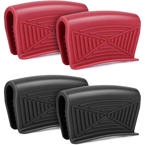 Paquet De 8 Supports De Poignée Chaude En Silicone Couvercle