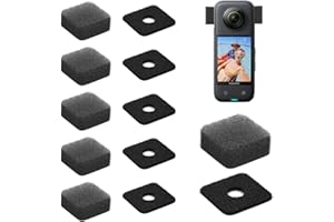 ABINCHAOBANG 6 Pcs Microphone Winds Muff Compatible with Insta 360 X5/X4/X3/X2, Microphones Wind Noise Reduction, Anti-Noise Microphone Wind Replacement Accessories for Outdoor, Panoramic Action Camera Clear Audio