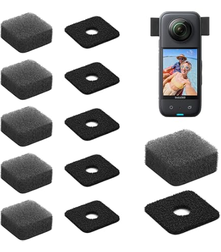 6 Manicotti Antivento Per Microfono Insta 360 - Riduzione Rumore Per Action Camera