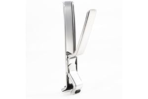 Kerafactum Praktyczne szczypce do pizzy, szczypce do blachy do pizzy, blachy do pizzy, blachy ze stali nierdzewnej, 19 cm, kolor srebrny