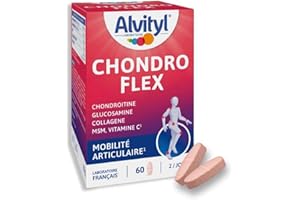 Alvityl - Chondroflex - 5 éléments essentiels - Mobilité articulaire - 30 jours de prise renouvelable, Gris, 60 comprimés (Lot de 1)