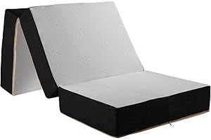 COMFY LINE ComfyLine - Materasso Pieghevole Futon Singolo 80x200 Materassino Campeggio Letto da Viaggio per Divano Camper in Schiuma Ortopedica