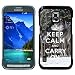 Produktbild Hülle Case Schutzhülle Cover Premium Case // Q01013267 keep calm and carry on 611 // Samsung Galaxy S5 Active SM-G870A (Not Fit S5)