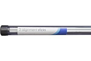 LongridgePro Golf Alignment Sticks - 3 Stück Ausrichtungsstäbe, Silver