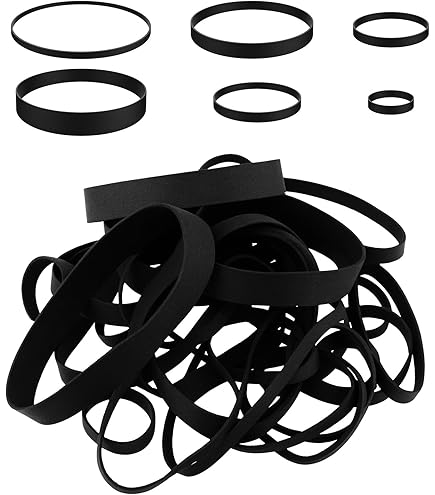 Siliconen elastieken, 24 stuks, elastische en rekbare elastieken, grote